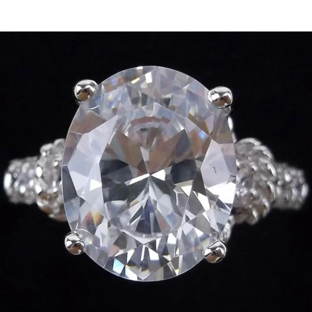 New Designer Sterling Silver‎ Cocktail Ring size 7